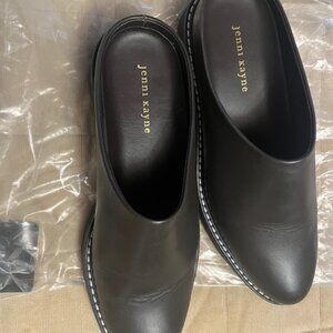 Jenni Kayne Size Leather Lug Mule Dark Brown - Size 40 (Size 10)